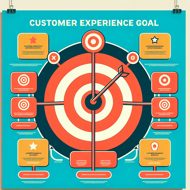target board with customer experience goals
