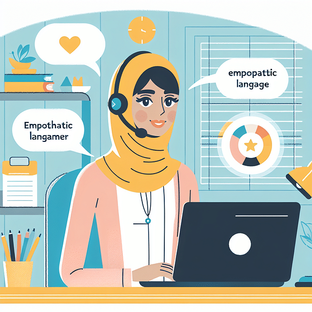 customer service agent using empathetic language