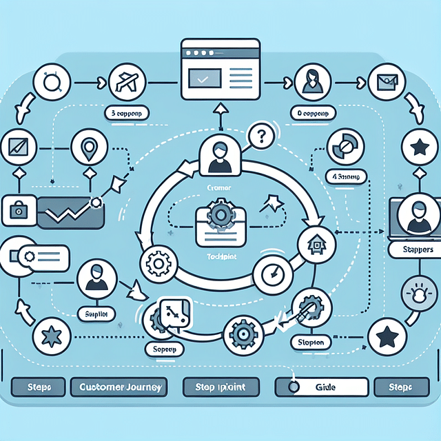 customer journey map with highlighted touchpoints
