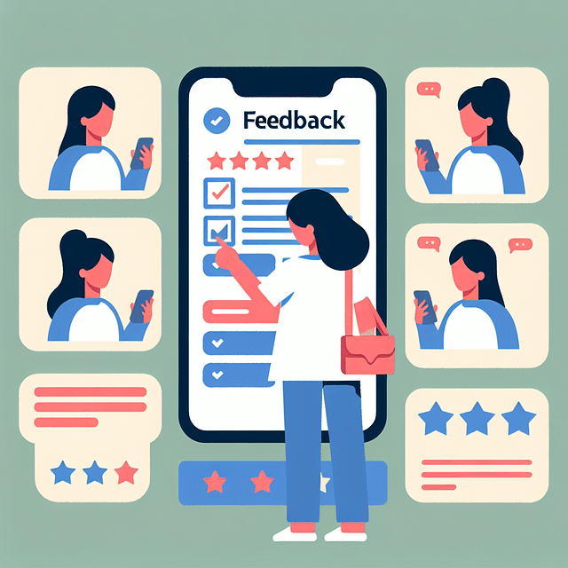 feedback form on a digital platform