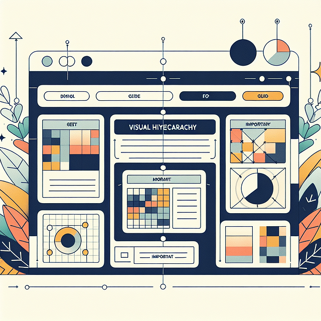 website layout showcasing visual hierarchy