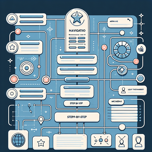 clean and simple website navigation interface