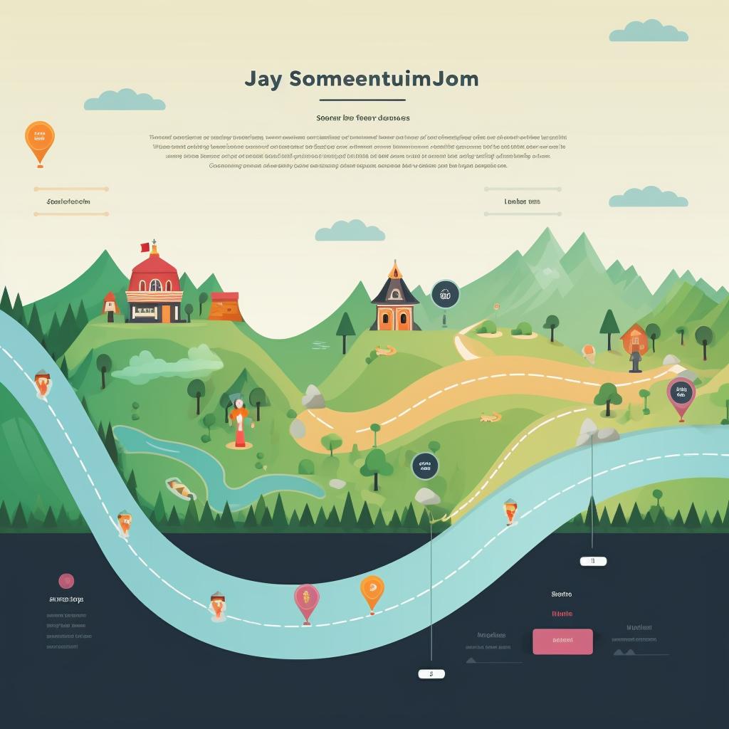 A detailed customer journey map